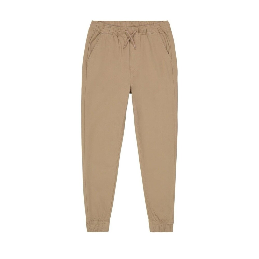 NWT Nautica Boys School Uniform Tapered Performance Stretch Joggers Pants Khaki